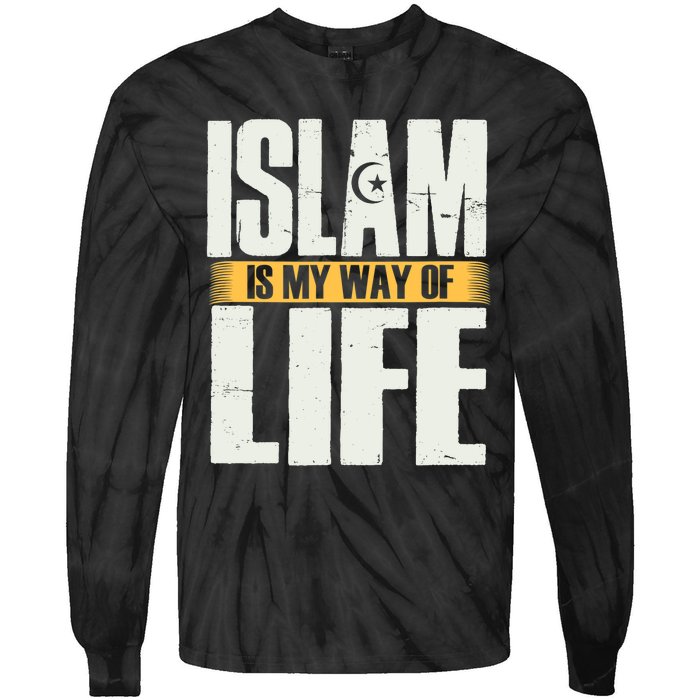 Islam Believe Symbol Muslim Sign Ramadan Religion Gift Tie-Dye Long Sleeve Shirt