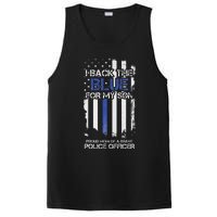 I Back The Blue For My Son Proud Mom Of A Police Officer PosiCharge Competitor Tank