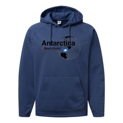 Ive Been There Antarctica Travel Performance Fleece Hoodie