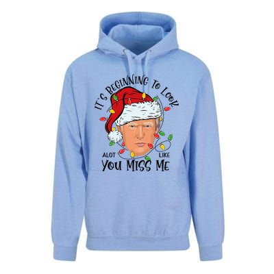 Its Beginning To Look A Lot Like You Miss Me Trump Christmas Unisex Surf Hoodie