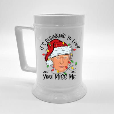 Its Beginning To Look A Lot Like You Miss Me Trump Christmas Beer Stein