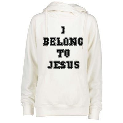 I Belong To Jesus Religious Christian Womens Funnel Neck Pullover Hood