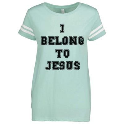 I Belong To Jesus Religious Christian Enza Ladies Jersey Football T-Shirt