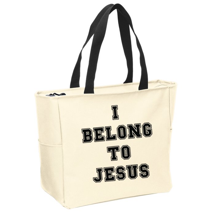 I Belong To Jesus Religious Christian Zip Tote Bag