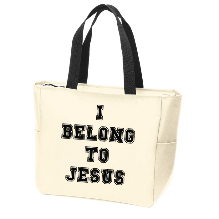 I Belong To Jesus Religious Christian Zip Tote Bag