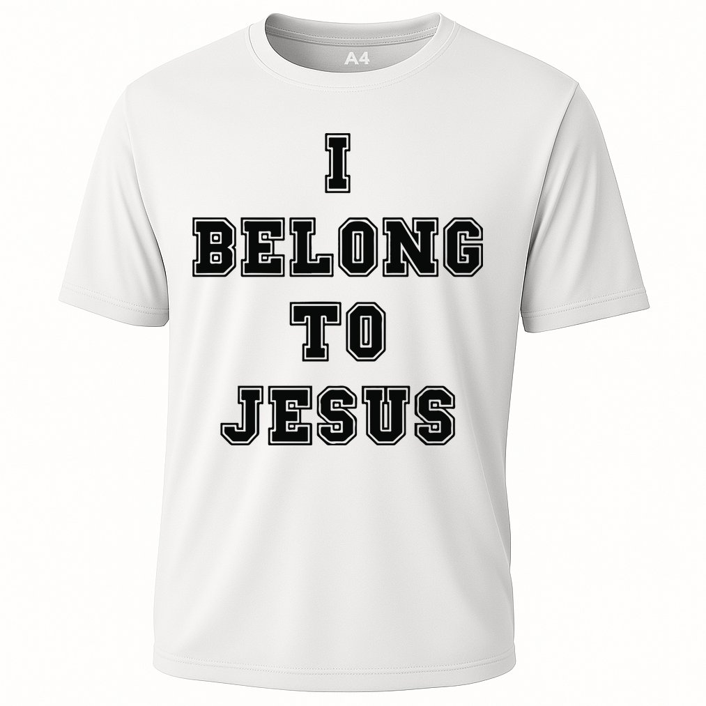 I Belong To Jesus Religious Christian Cooling Performance Crew T-Shirt