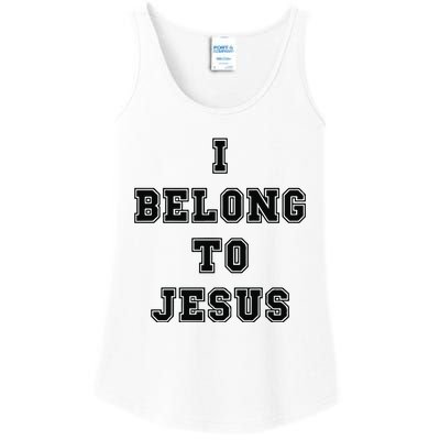 I Belong To Jesus Religious Christian Ladies Essential Tank