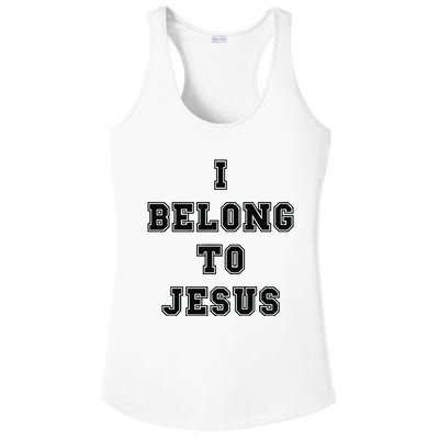 I Belong To Jesus Religious Christian Ladies PosiCharge Competitor Racerback Tank