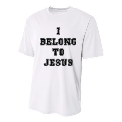 I Belong To Jesus Religious Christian Youth Performance Sprint T-Shirt