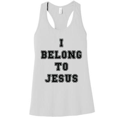 I Belong To Jesus Religious Christian Women's Racerback Tank