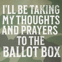 Ill Be Taking My Thoughts And Prayers To The Ballot Box Legacy Tie Dye Trucker Hat