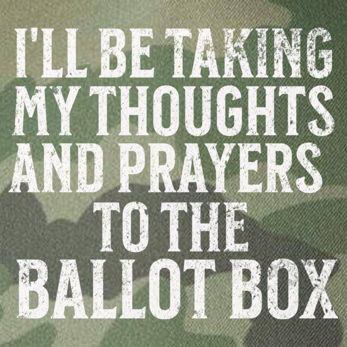 Ill Be Taking My Thoughts And Prayers To The Ballot Box Legacy Tie Dye Trucker Hat