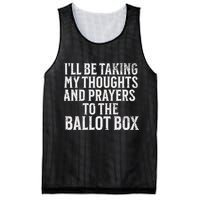 Ill Be Taking My Thoughts And Prayers To The Ballot Box Mesh Reversible Basketball Jersey Tank