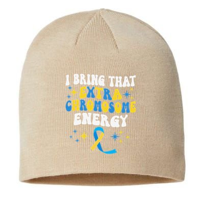 I Bring That Extra Chromosome Energy Down Syndrome Sustainable Beanie