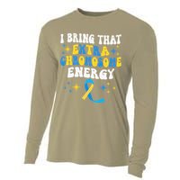 I Bring That Extra Chromosome Energy Down Syndrome Cooling Performance Long Sleeve Crew