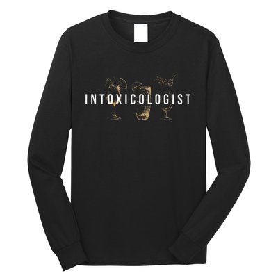 Intoxicologist Bartender Tapster Bartending Bar Pub Owner Long Sleeve Shirt