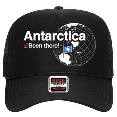 Ive Been There Flag Of Antarctica High Crown Mesh Back Trucker Hat