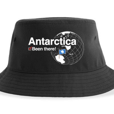 Ive Been There Flag Of Antarctica Sustainable Bucket Hat