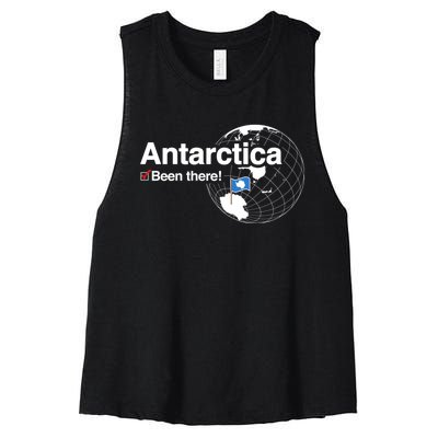 Ive Been There Flag Of Antarctica Women's Racerback Cropped Tank