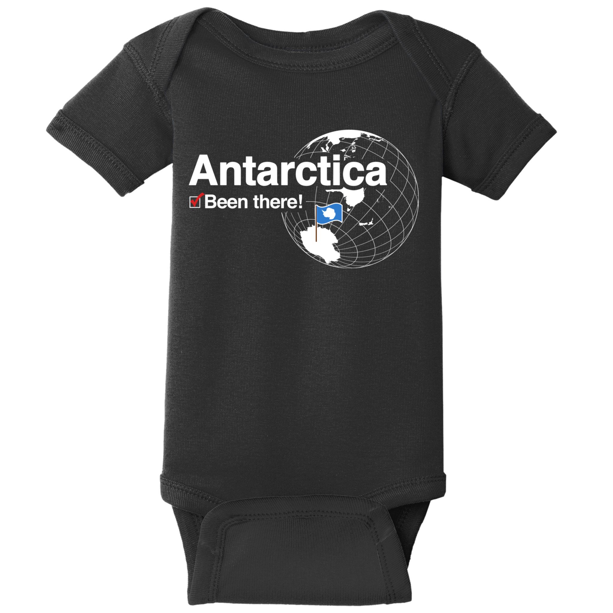 Ive Been There Flag Of Antarctica Baby Bodysuit