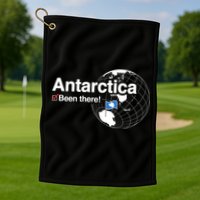 Ive Been There Flag Of Antarctica Golf Towel