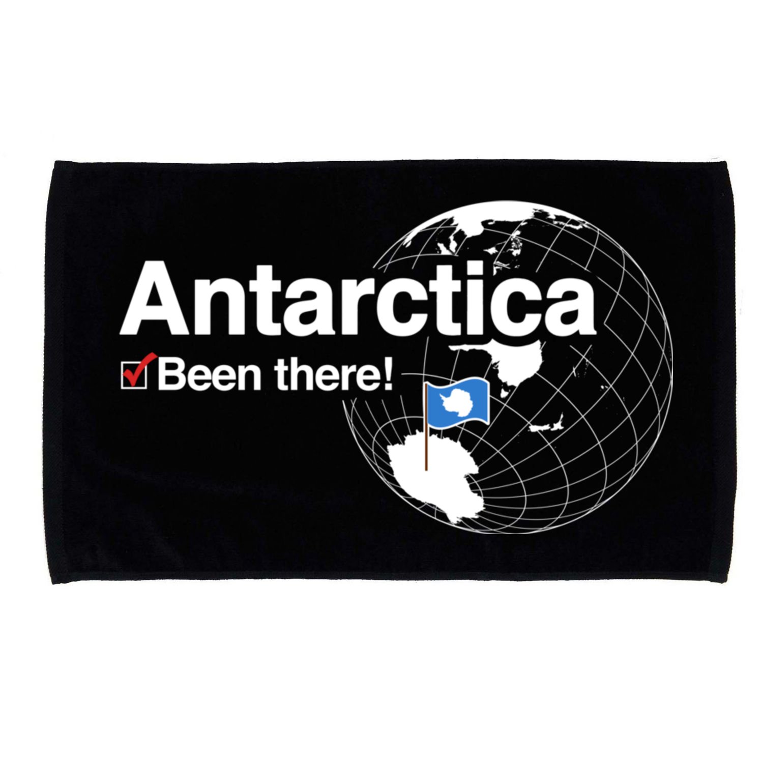 Ive Been There Flag Of Antarctica Microfiber Hand Towel