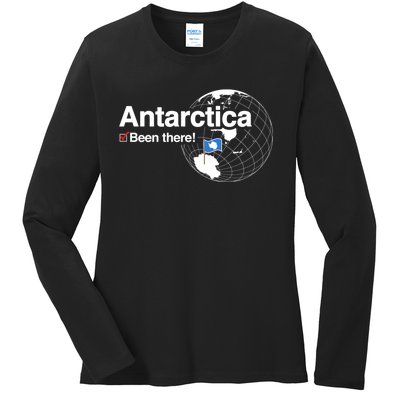 Ive Been There Flag Of Antarctica Ladies Long Sleeve Shirt