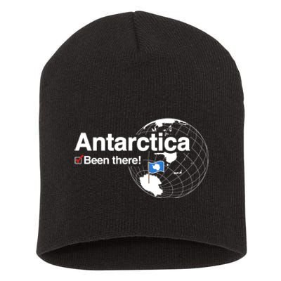 Ive Been There Flag Of Antarctica Short Acrylic Beanie