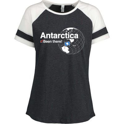 Ive Been There Flag Of Antarctica Enza Ladies Jersey Colorblock Tee