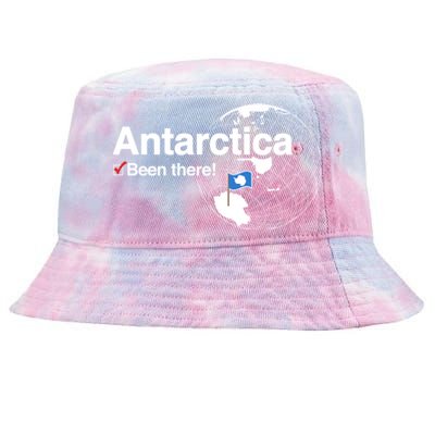 Ive Been There Flag Of Antarctica Tie-Dyed Bucket Hat