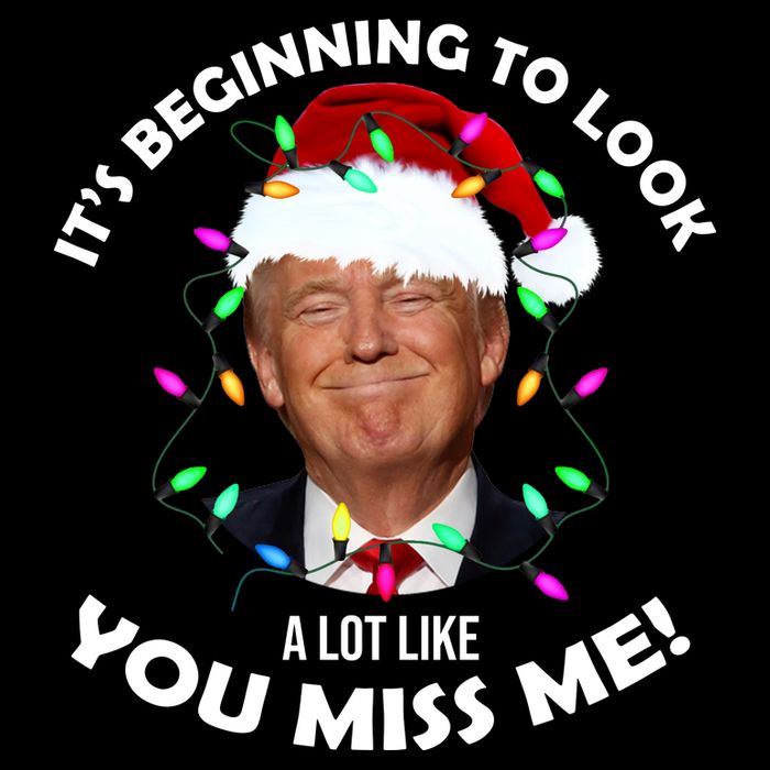 It's Beginning To Look A Lot Like You Miss Me Trump Christmas Cooling Performance Crew T-Shirt