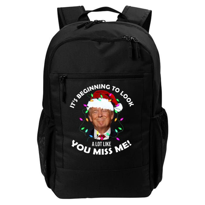 It's Beginning To Look A Lot Like You Miss Me Trump Christmas Daily Commute Backpack