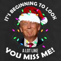 It's Beginning To Look A Lot Like You Miss Me Trump Christmas Adult Drive Performance Visor