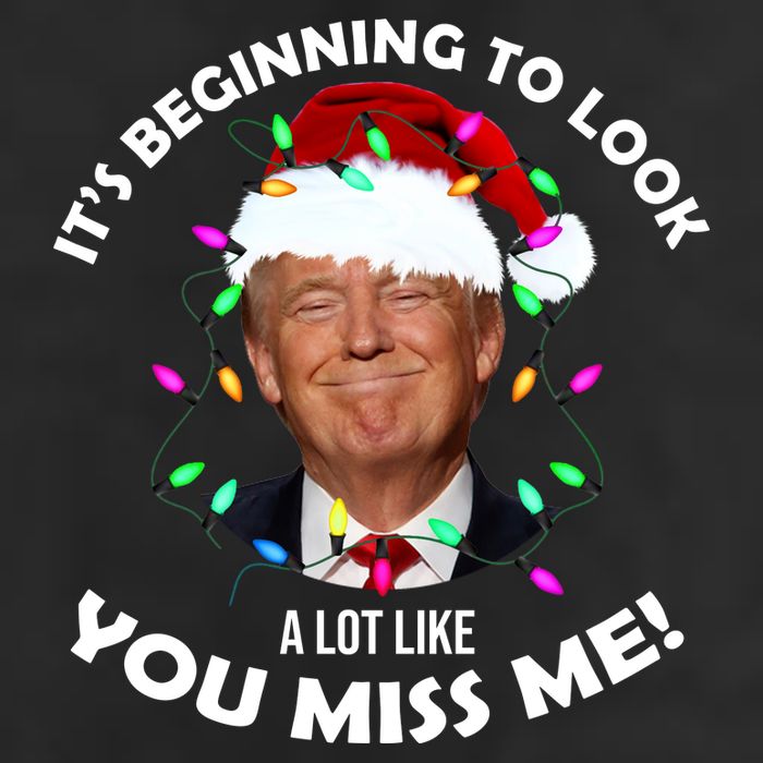 It's Beginning To Look A Lot Like You Miss Me Trump Christmas Adult Drive Performance Visor