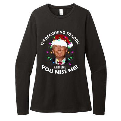 It's Beginning To Look A Lot Like You Miss Me Trump Christmas Womens CVC Long Sleeve Shirt