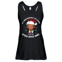 It's Beginning To Look A Lot Like You Miss Me Trump Christmas Ladies Essential Flowy Tank