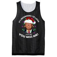 It's Beginning To Look A Lot Like You Miss Me Trump Christmas Mesh Reversible Basketball Jersey Tank