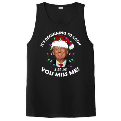 It's Beginning To Look A Lot Like You Miss Me Trump Christmas PosiCharge Competitor Tank