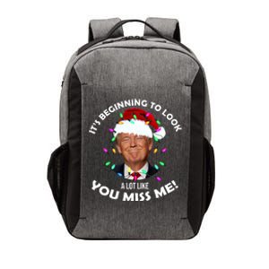 It's Beginning To Look A Lot Like You Miss Me Trump Christmas Vector Backpack