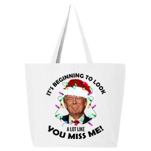 It's Beginning To Look A Lot Like You Miss Me Trump Christmas 25L Jumbo Tote