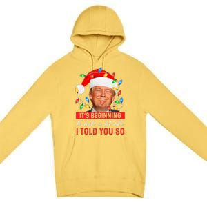 It's Beginning To Look A Lot Like I Told You So Trump Xmas Christmas Premium Pullover Hoodie