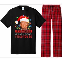 It's Beginning To Look A Lot Like I Told You So Trump Xmas Christmas Pajama Set