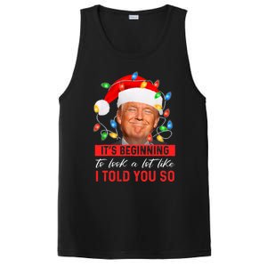 It's Beginning To Look A Lot Like I Told You So Trump Xmas Christmas PosiCharge Competitor Tank