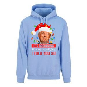 It's Beginning To Look A Lot Like I Told You So Trump Xmas Christmas Unisex Surf Hoodie