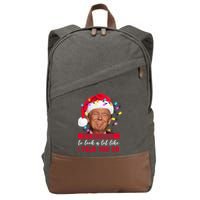 It's Beginning To Look A Lot Like I Told You So Funny Donald Trump Christmas Cotton Canvas Backpack