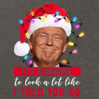 It's Beginning To Look A Lot Like I Told You So Funny Donald Trump Christmas Cotton Canvas Backpack