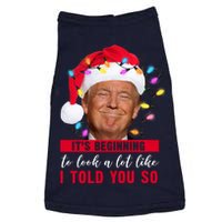 It's Beginning To Look A Lot Like I Told You So Funny Donald Trump Christmas Doggie Tank