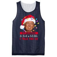 It's Beginning To Look A Lot Like I Told You So Funny Donald Trump Christmas Mesh Reversible Basketball Jersey Tank