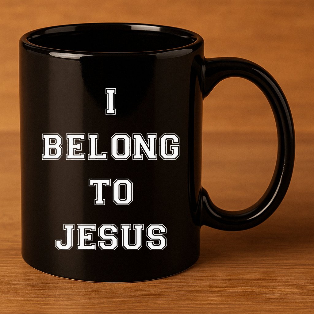 I Belong To Jesus Christian Gym Apparel Christian Dad 11oz C Handle Ceramic Mug