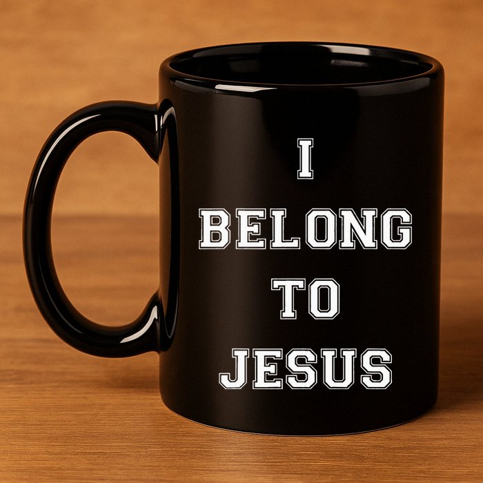I Belong To Jesus Christian Gym Apparel Christian Dad 11oz C Handle Ceramic Mug